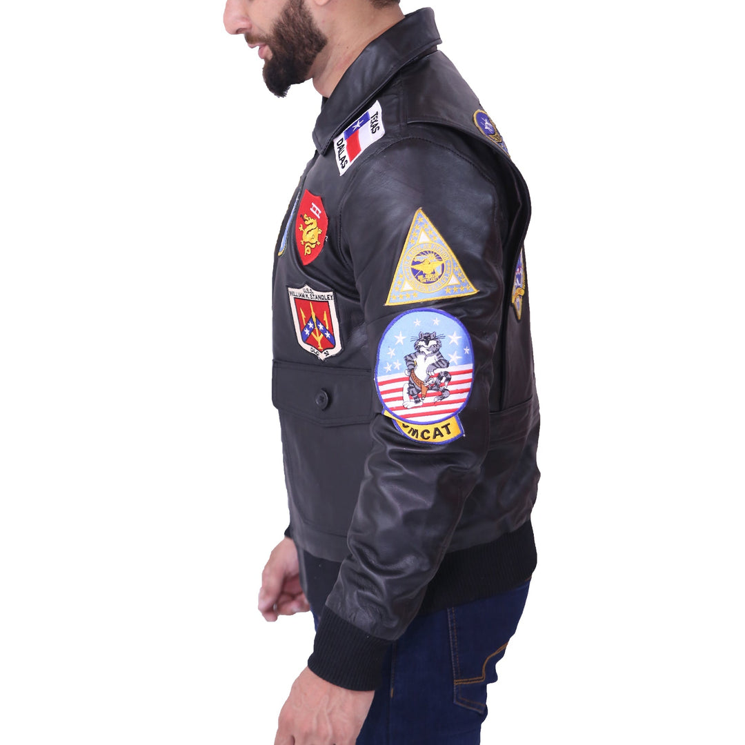 Top Gun movie Maverick Black Bomber Jacket