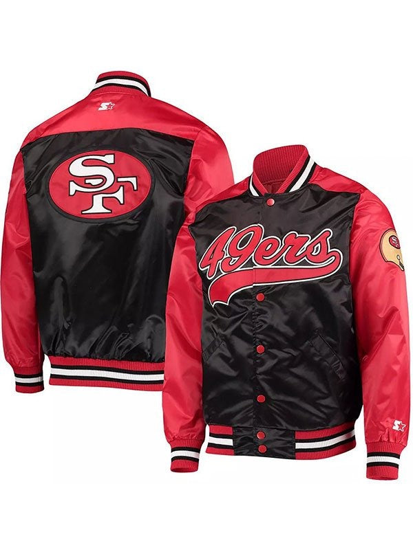 49ers San Francisco Satin Jacket - Authentic Replica NFL Team Apparel