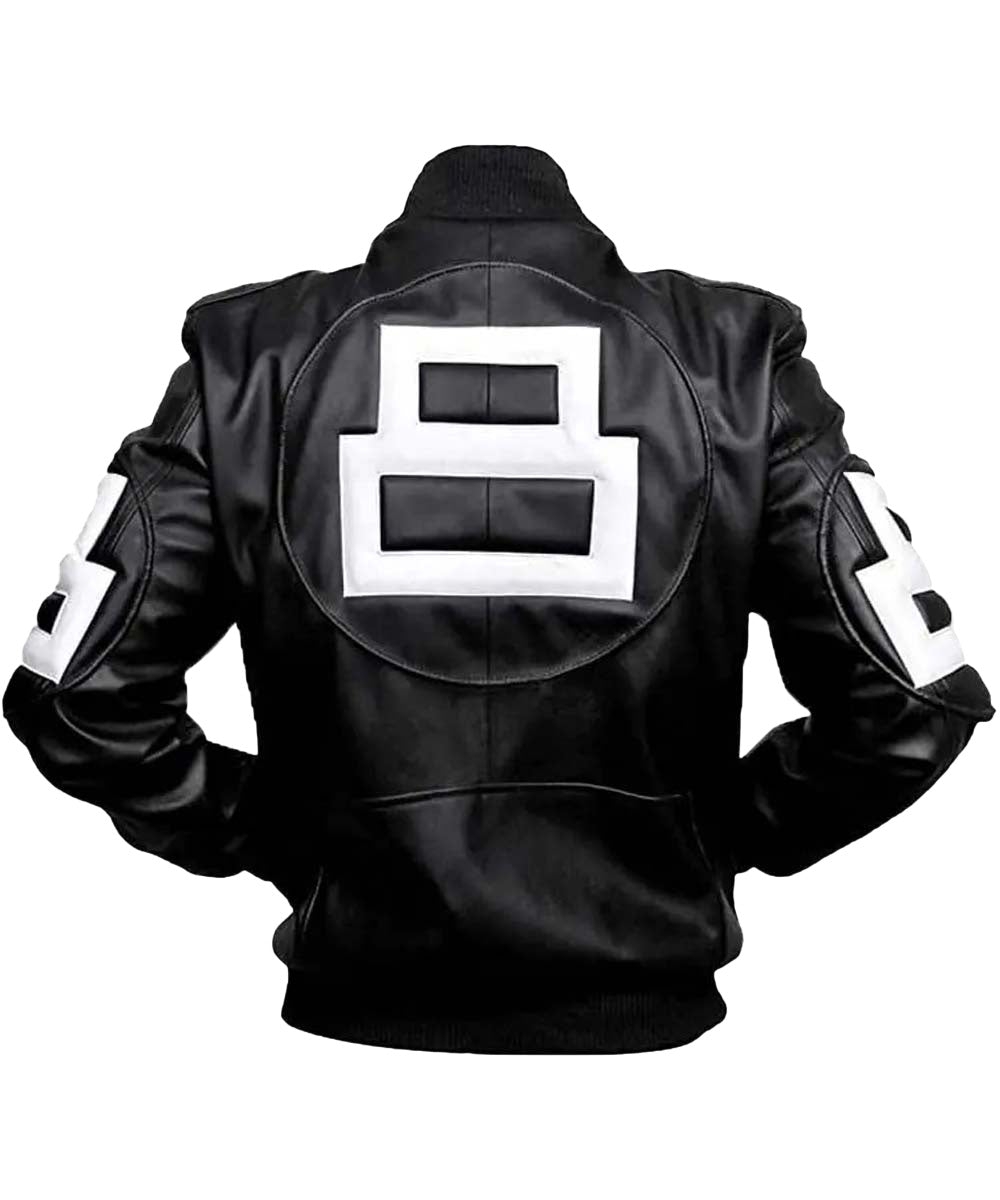 8 Ball Black Bomber Jacket