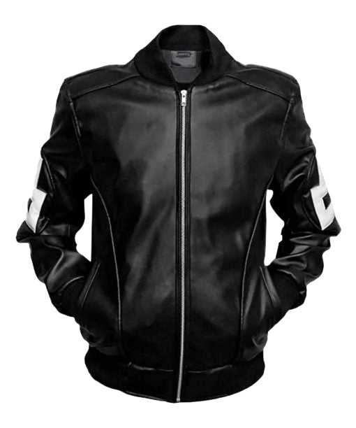 8 Ball Black Bomber Jacket