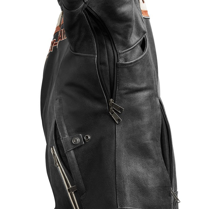 Harley-Davidson Women's H-D Triple Vent Miss Enthusiast II Leather Riding Jacket