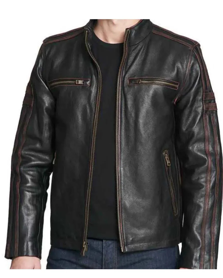 Black Rivet Leather Jacket
