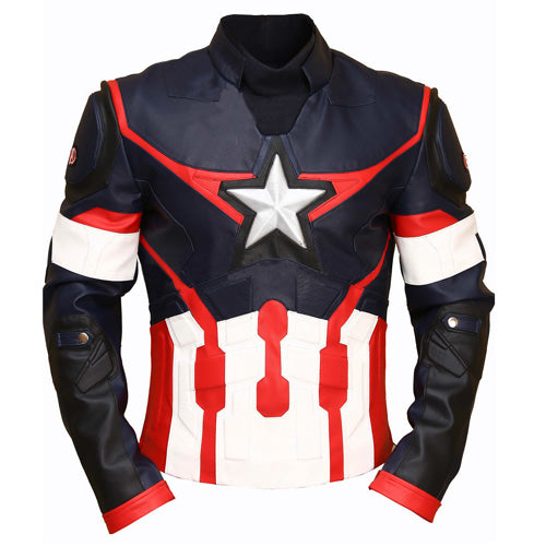 Captain America Civil War Dark Leather Jacket
