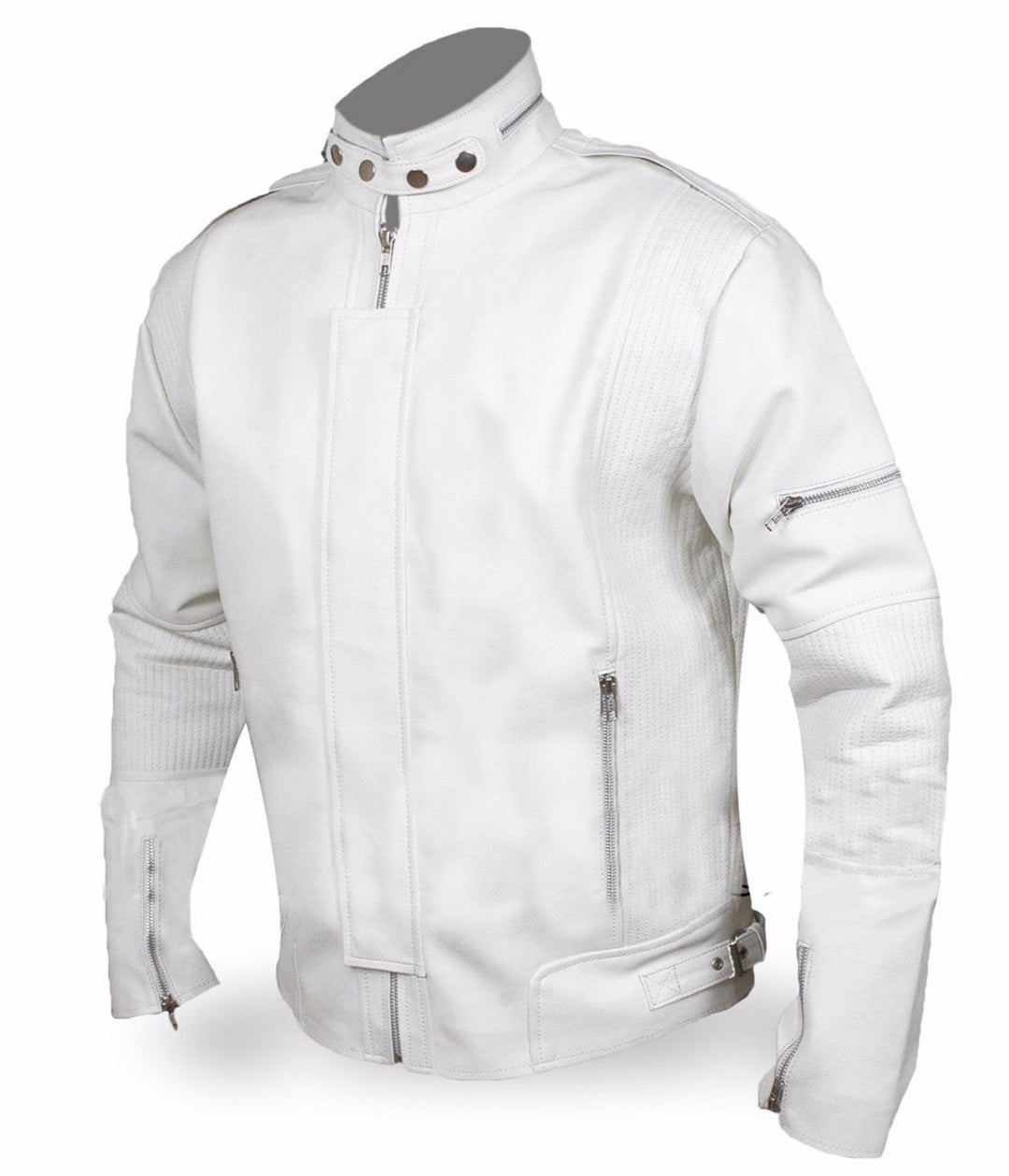 Daft Punk White Leather Jacket