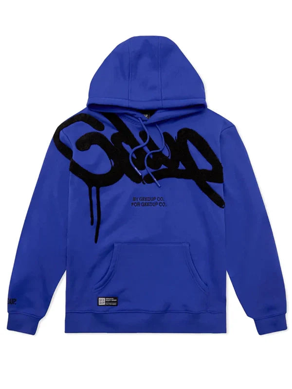 blue and black geedup hoodie​