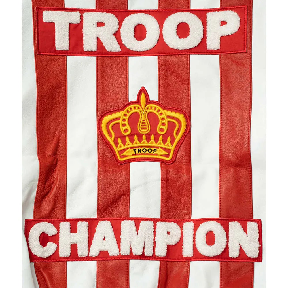 LL Cool J Troop Champion Red Bomber Jacket 