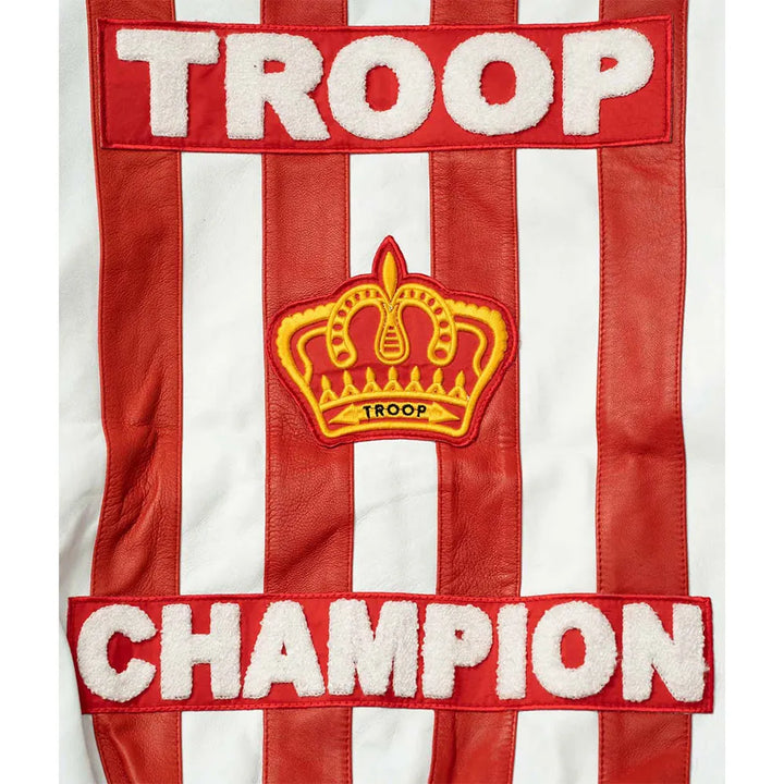 LL Cool J Troop Champion Red Bomber Jacket 
