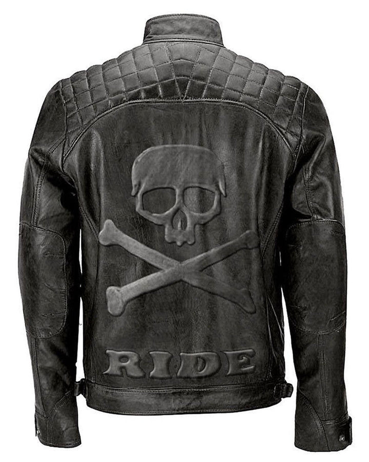 Outlaw Skull Embossed Jacket