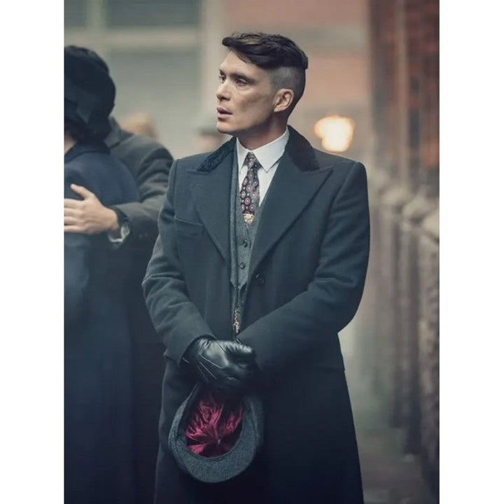 Peaky Blinders Thomas Shelby Black Trench Coat