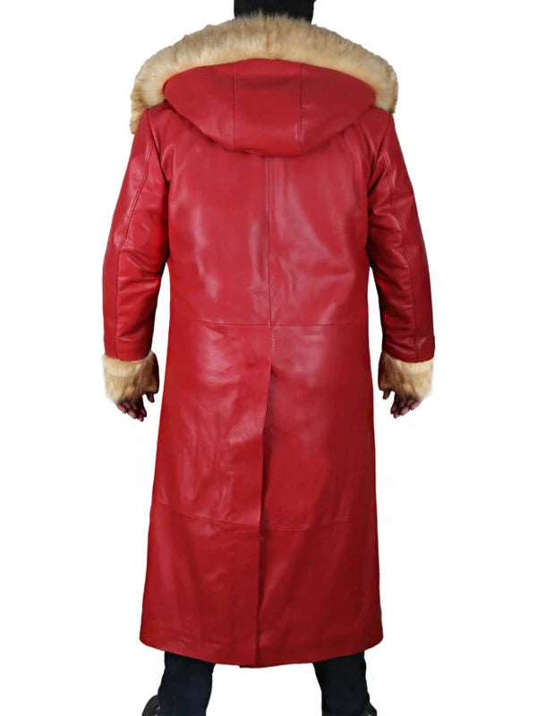 Back View of THE CHRISTMAS CHRONICLES SANTA CLAUS LEATHER COAT