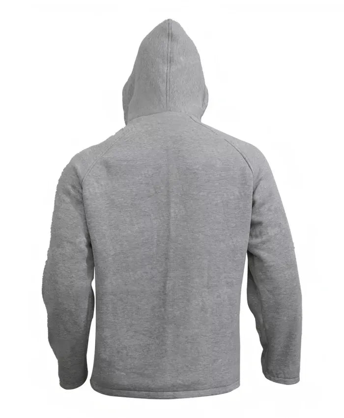Back view of the grey of AFC Richmond hooded jacket