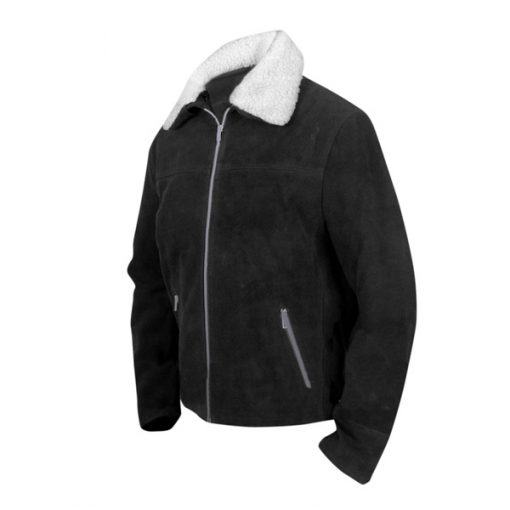 The Walking Dead Rick Grimes Black Suede Jacket
