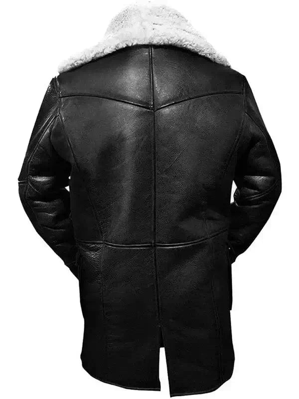 bane coat jacket in black color back side