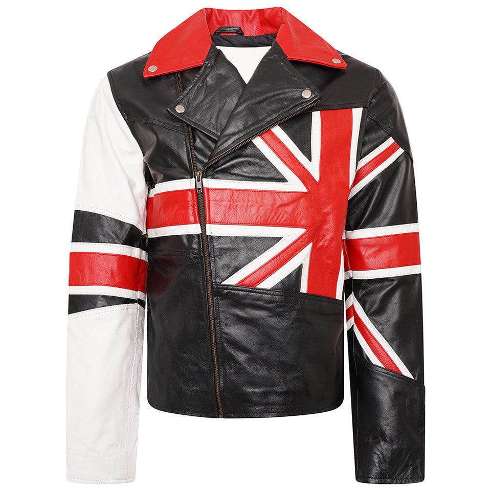Union Jack British Flag Leather Jacket