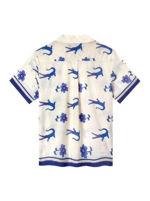 White Lotus Alligator Shirt Back