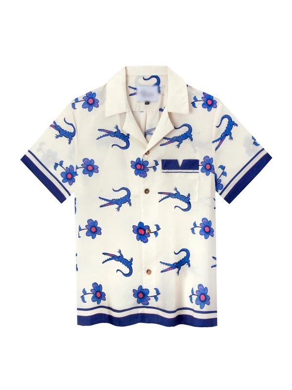 White Lotus Alligator Shirt Front