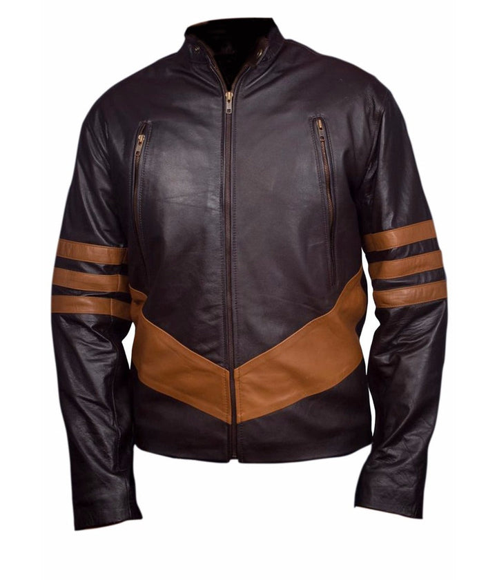 X-Men Wolverine Jacket, Cosplay Jacket, Real SheepSkin Leather Jacket