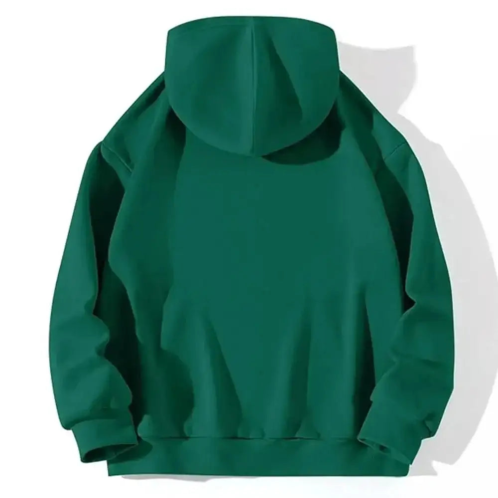 Back view of Y2K Green Kozy Hoodie