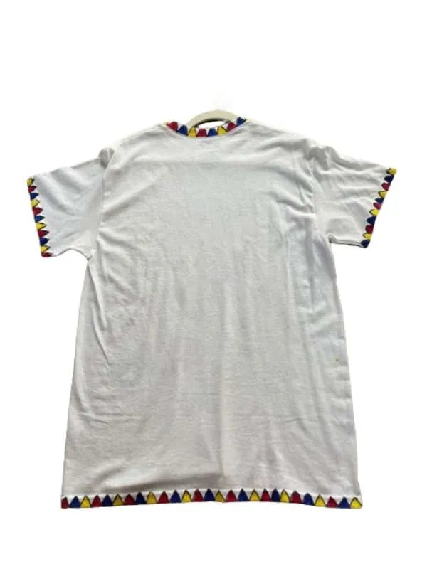 You Belong With Me Shirt Back with colorful trim on a white background