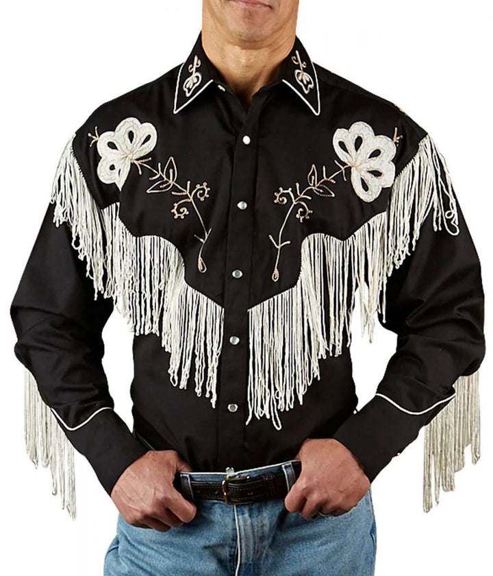 Barbie 2023 Ryan Gosling Black Fringe Shirt