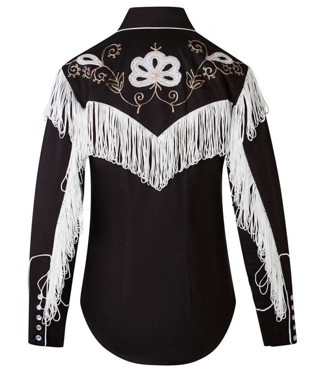 Barbie 2023 Ryan Gosling Black Fringe Shirt