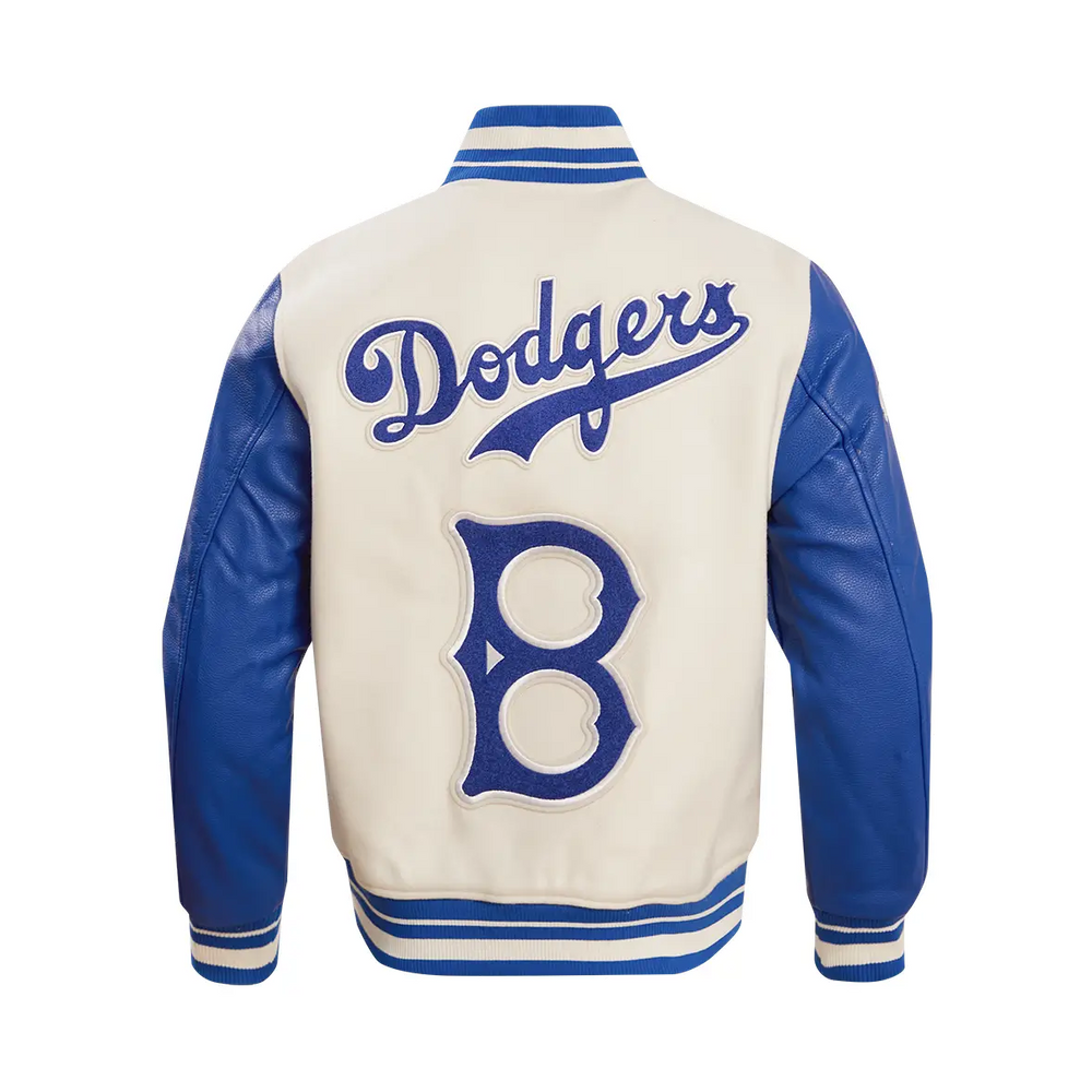 brooklyn dodgers varsity jacket back view