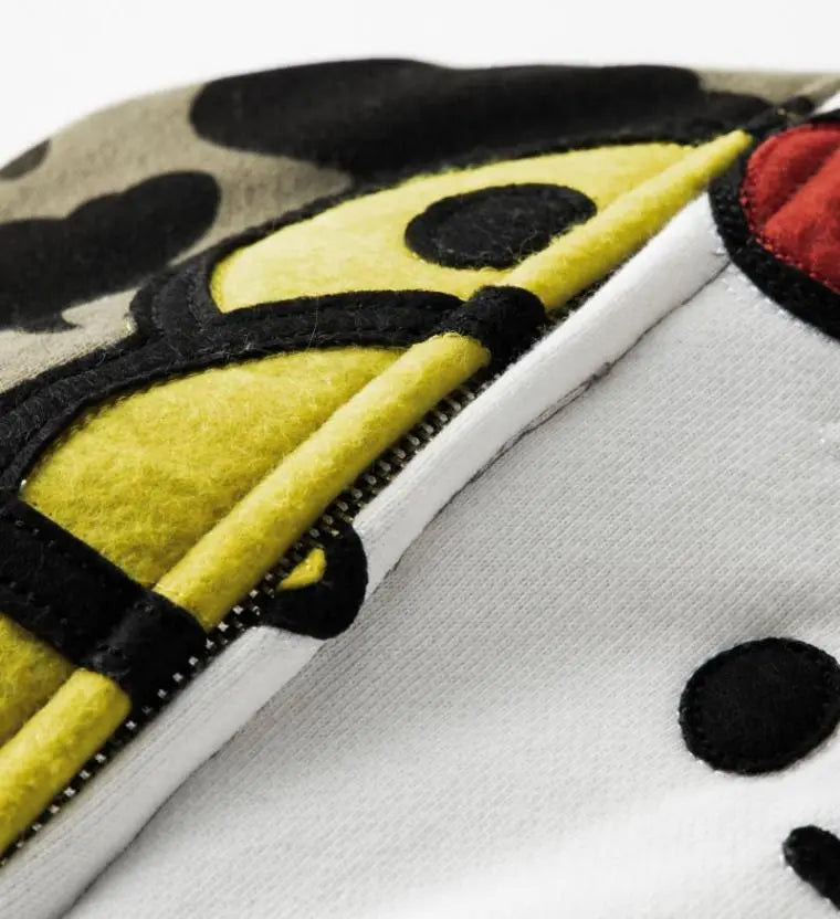 xt: Closeup of the BAPE/Hello Kitty split-face hood