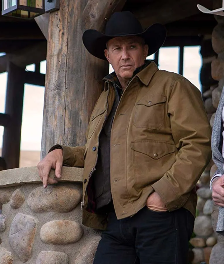 Yellowstone Season 2 John Dutton Brown Jacket