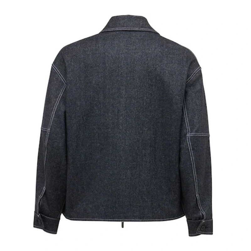 Mens Grey Denim Jacket
