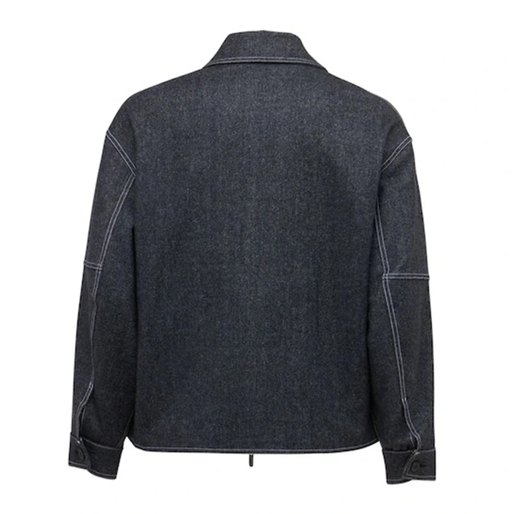 Mens Grey Denim Jacket