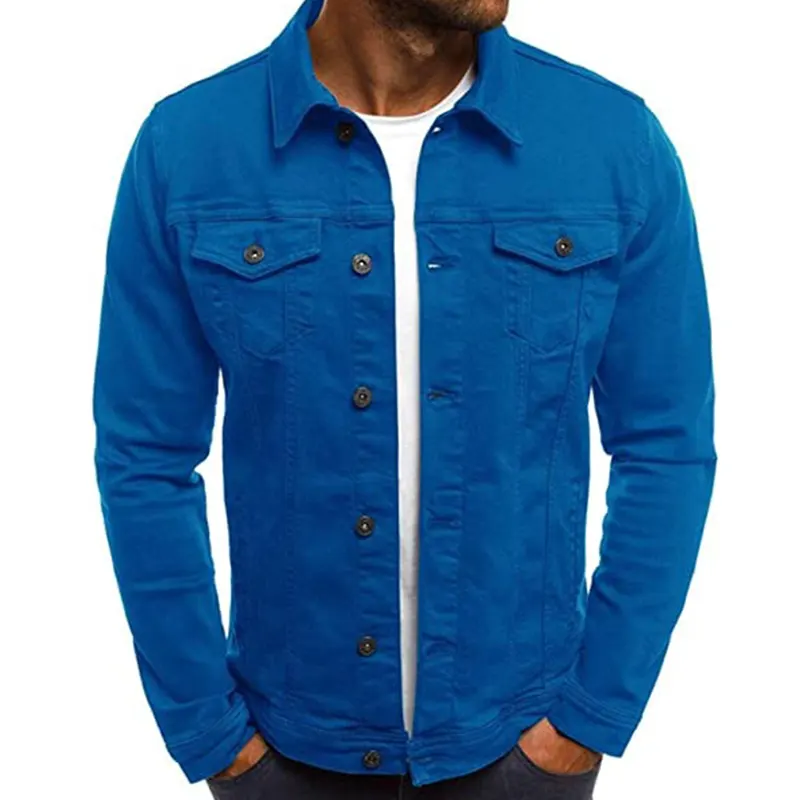Mens Royal Blue Denim Jacket
