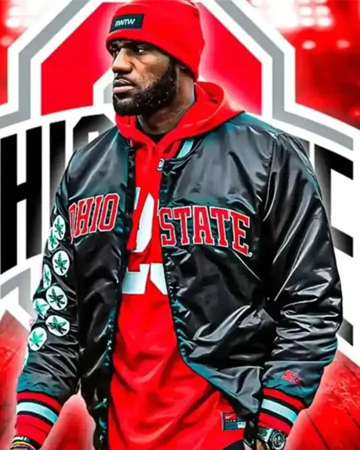 lebron james ohio state varsity jacket