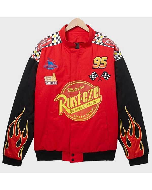 lightning mcqueen racing jacket​ front