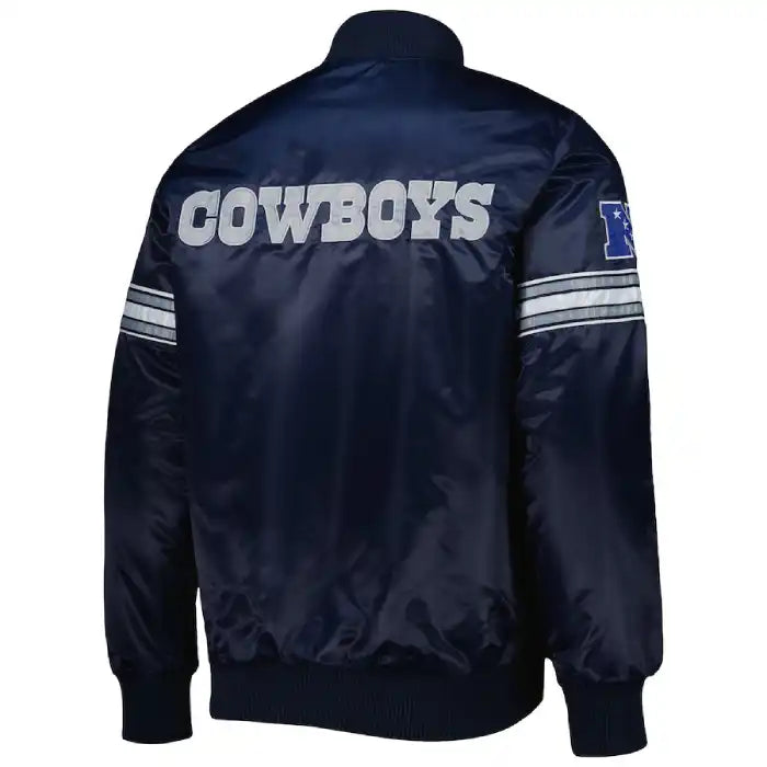Mens Starter Dallas Cowboys Navy Blue Jacket
