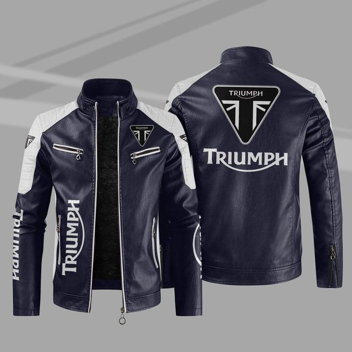 Triumph Motorcycle Leather Jacket for Mens