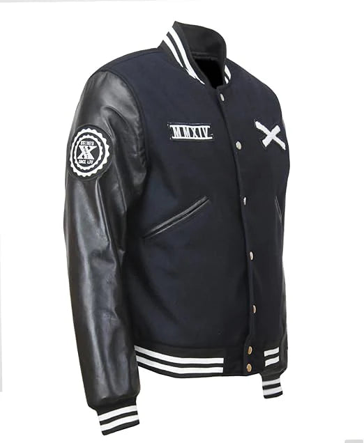 xo varsity jacket side view